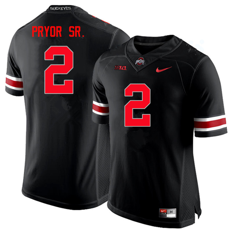 Ohio State Buckeyes #2 Terrelle Pryor Sr. College Football Jerseys Limited-Black